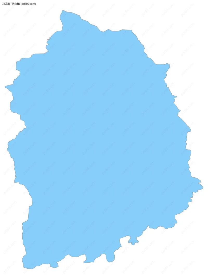 药山镇边界地图