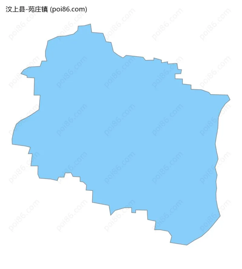 苑庄镇边界地图