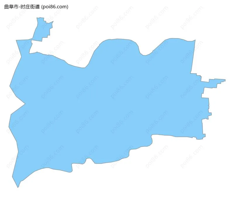 时庄街道边界地图