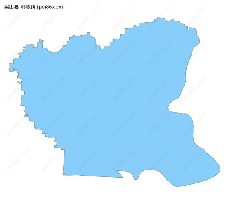 韩垓镇边界地图