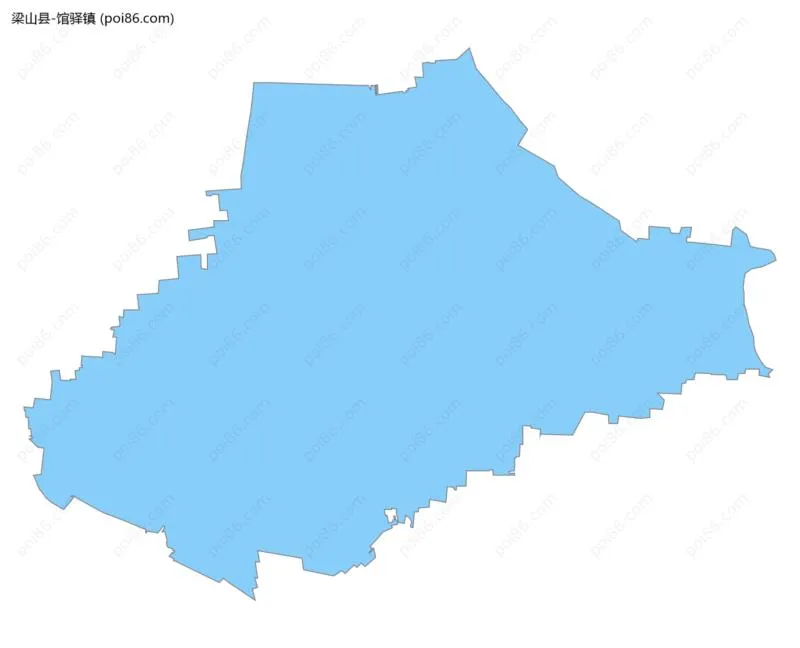 馆驿镇边界地图