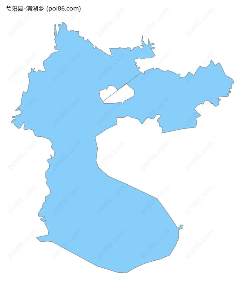 清湖乡边界地图