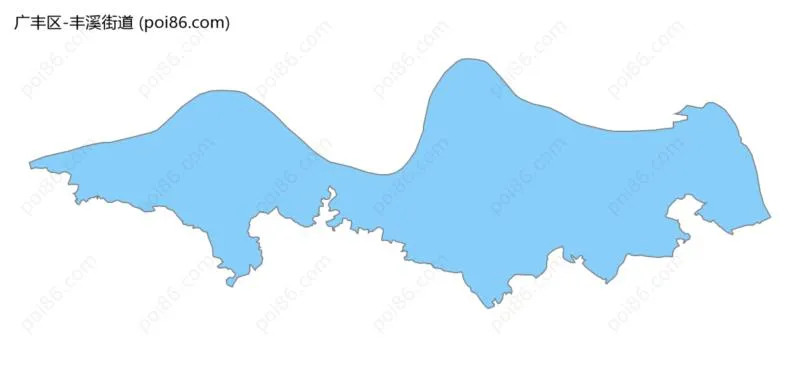 丰溪街道边界地图