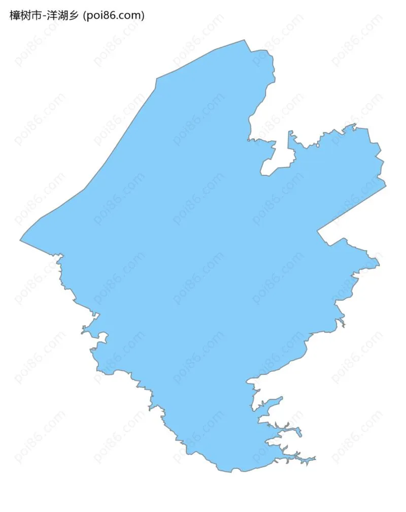 洋湖乡边界地图