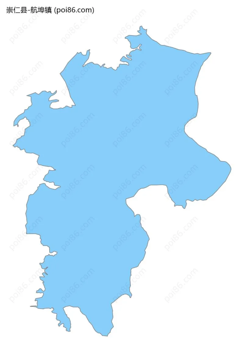 航埠镇边界地图