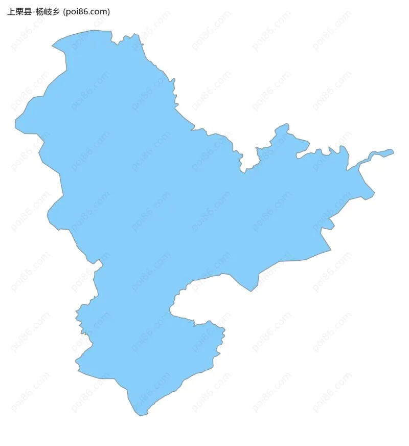 杨岐乡边界地图