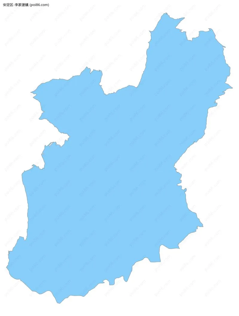 李家堡镇边界地图