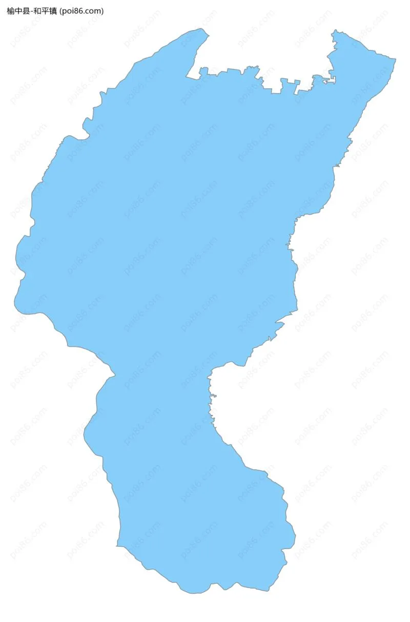 和平镇边界地图