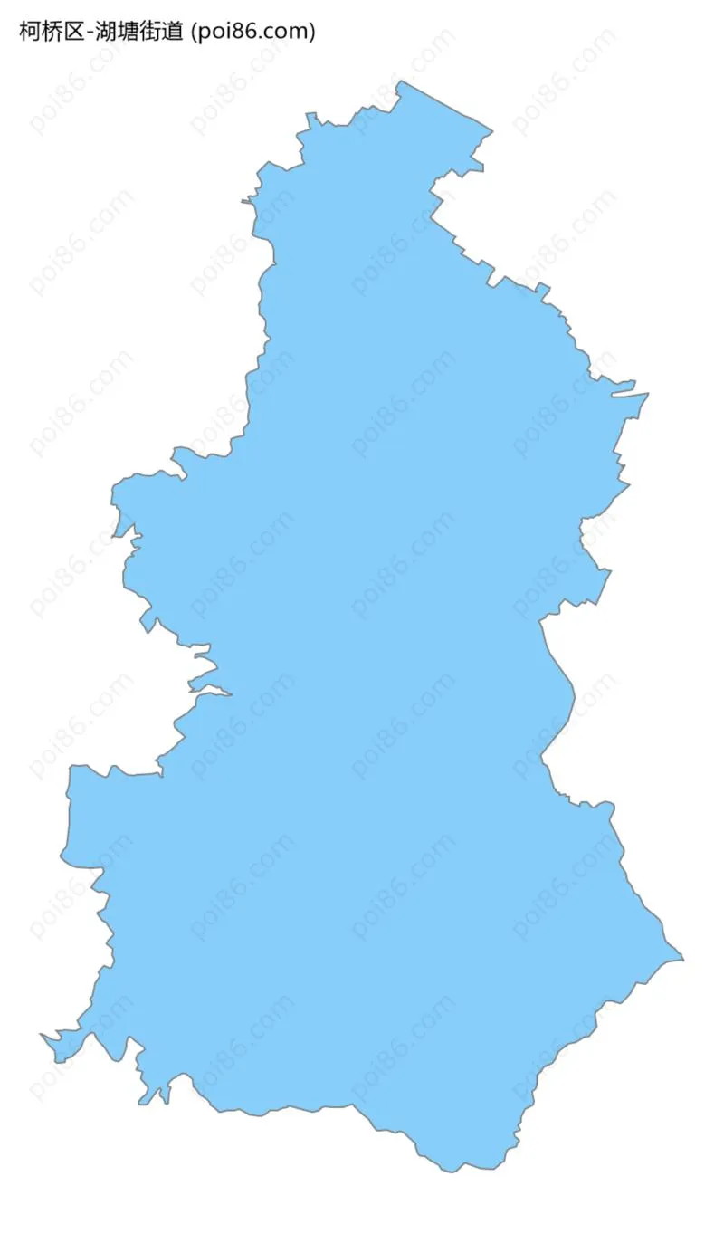 湖塘街道边界地图