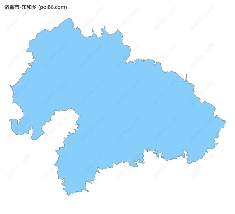 东和乡边界地图