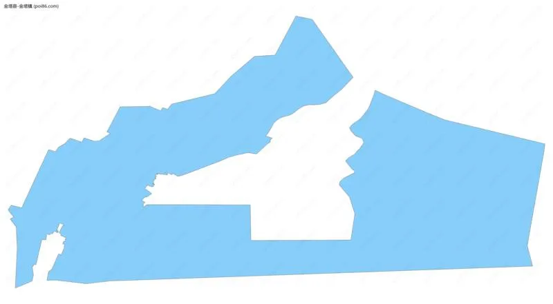 金塔镇边界地图