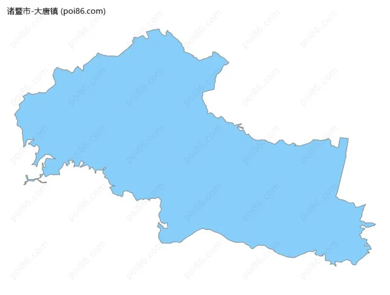 大唐镇边界地图