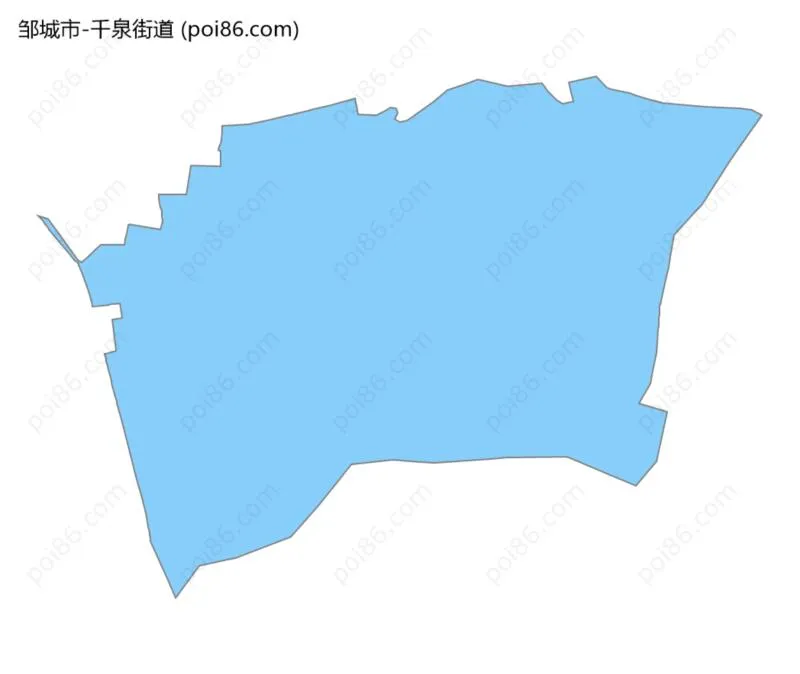 千泉街道边界地图