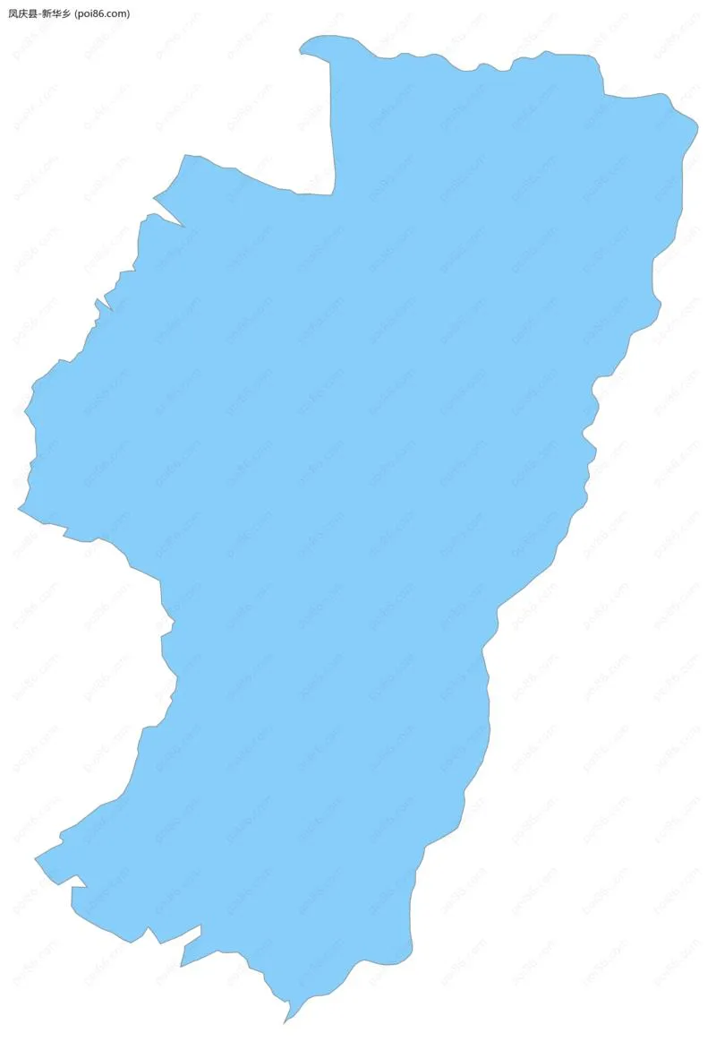 新华乡边界地图