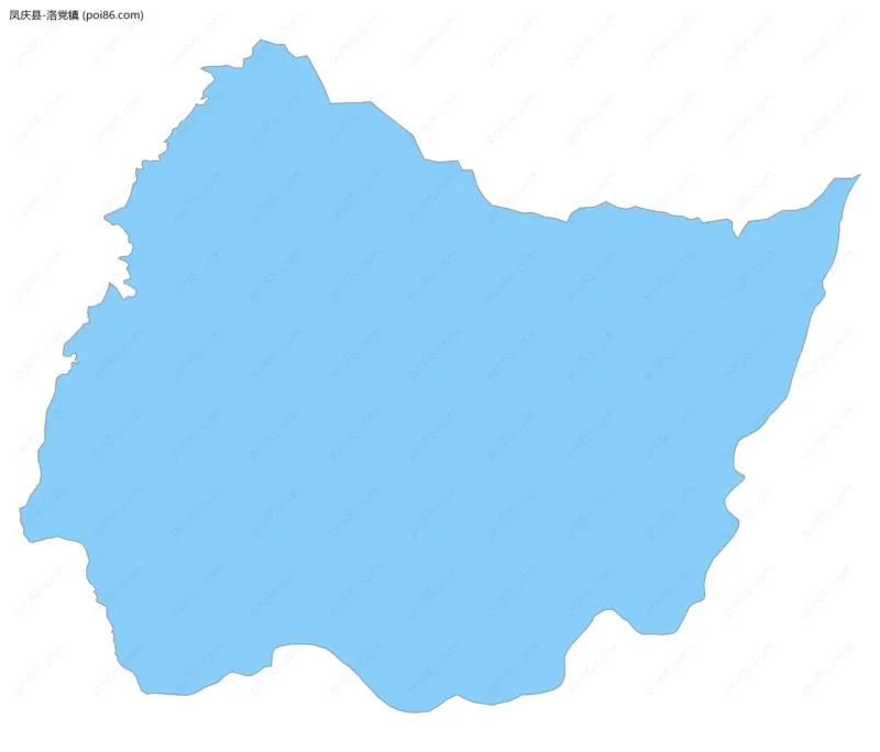 洛党镇边界地图