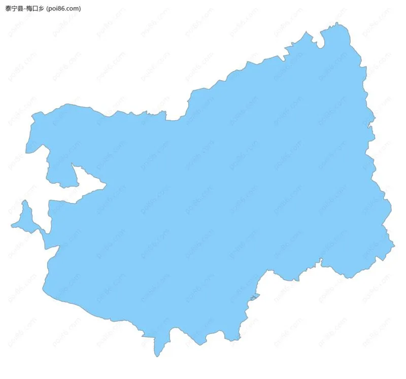 梅口乡边界地图