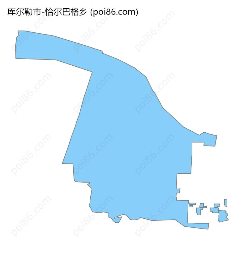 恰尔巴格乡边界地图