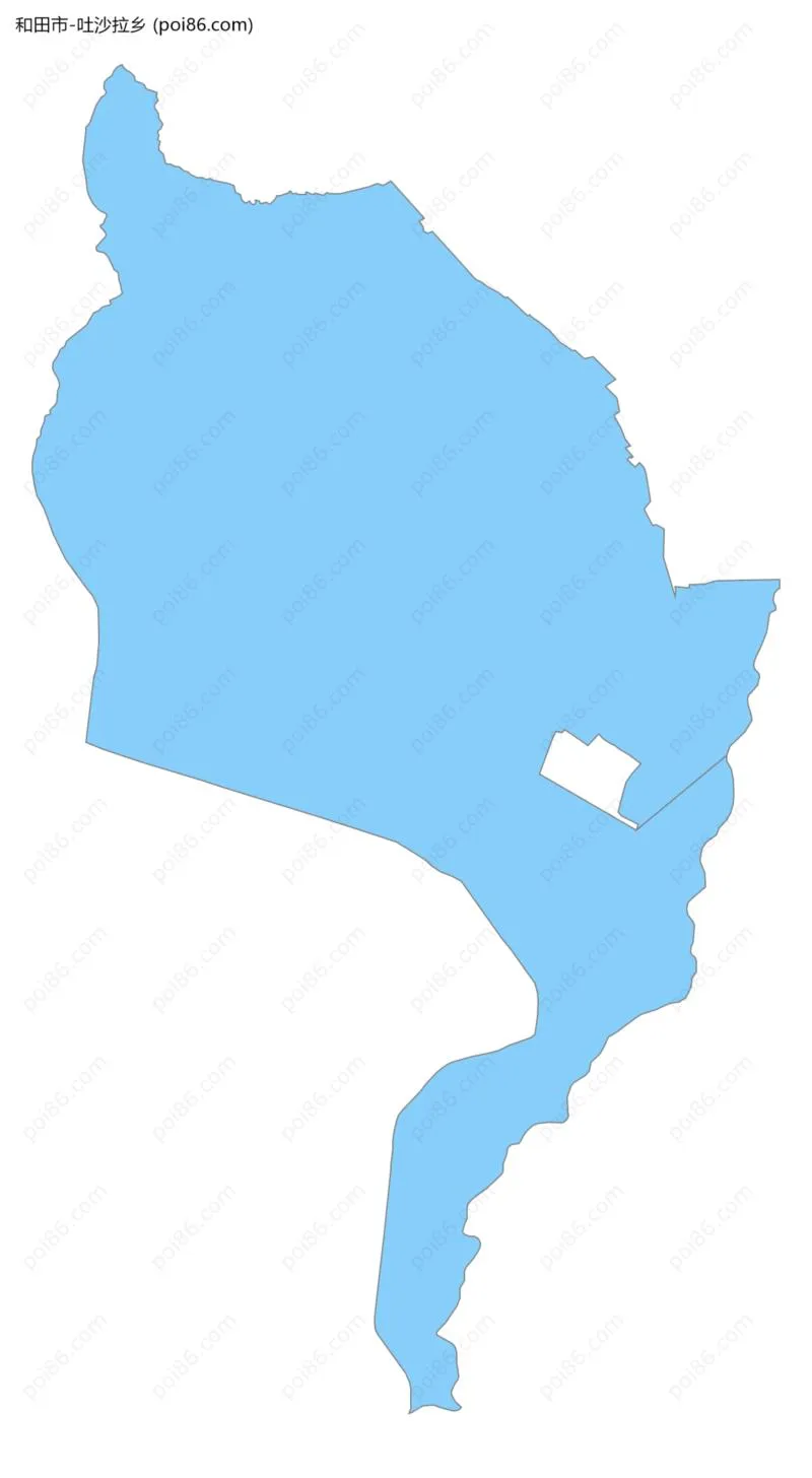 吐沙拉乡边界地图