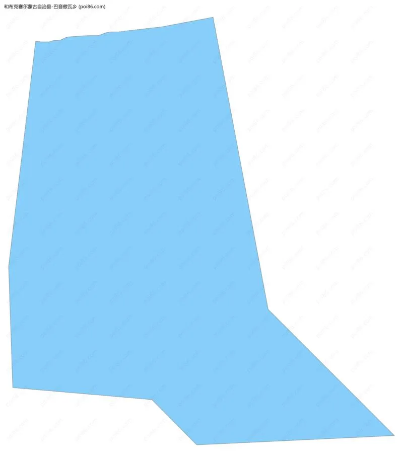 巴音傲瓦乡边界地图