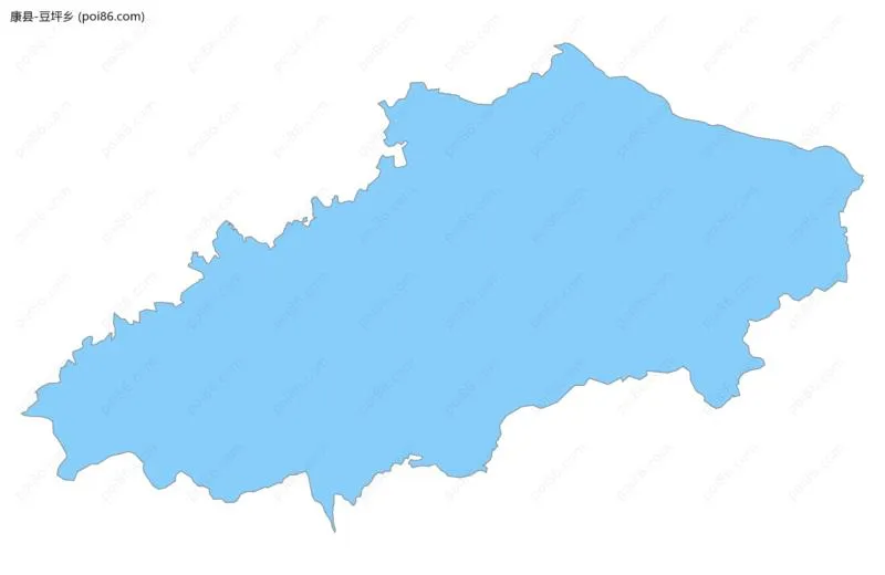 豆坪乡边界地图