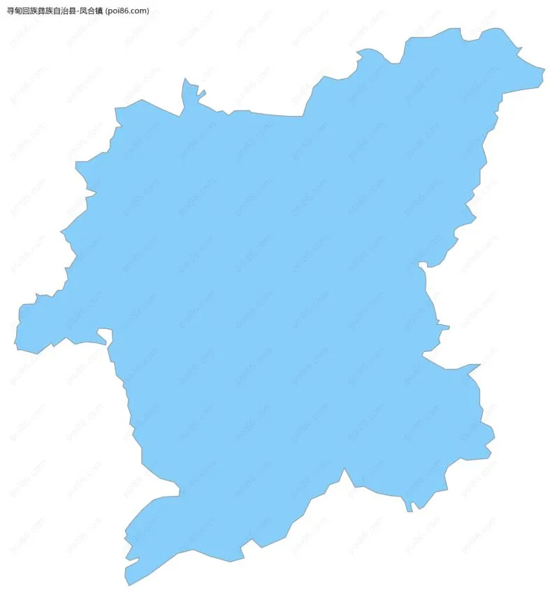 凤合镇边界地图