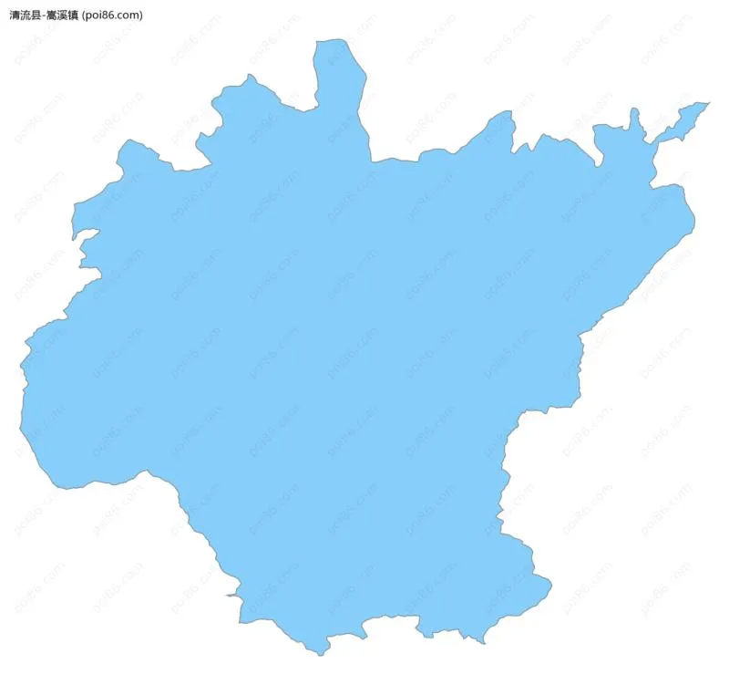 嵩溪镇边界地图