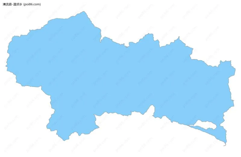 温郊乡边界地图