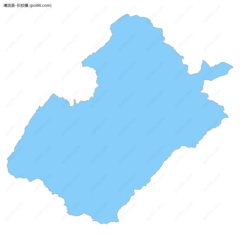 长校镇边界地图