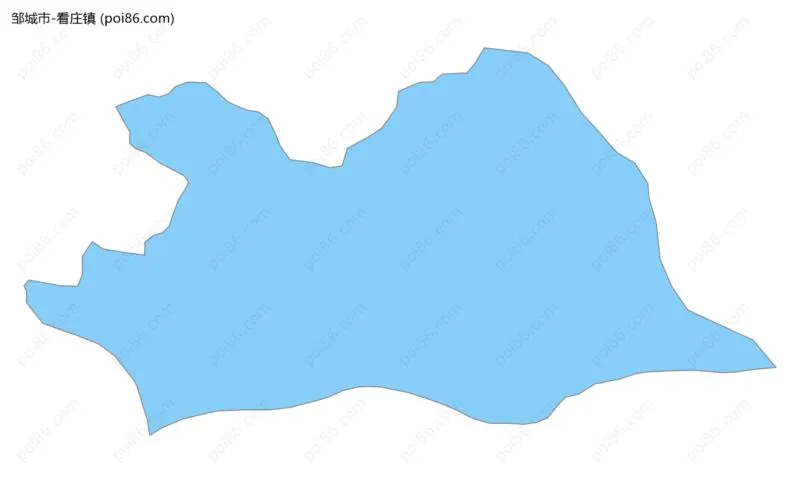 看庄镇边界地图