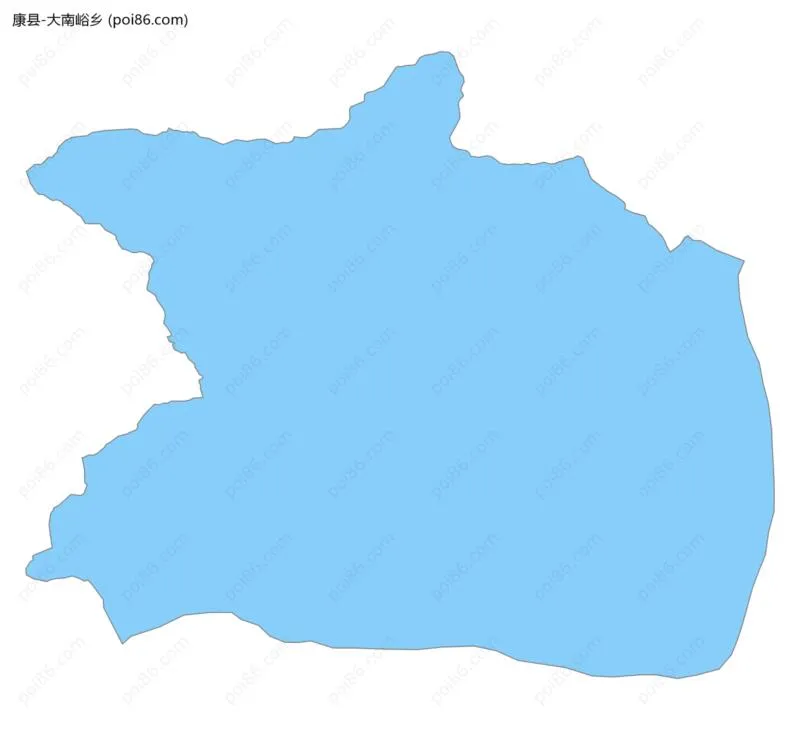 大南峪乡边界地图