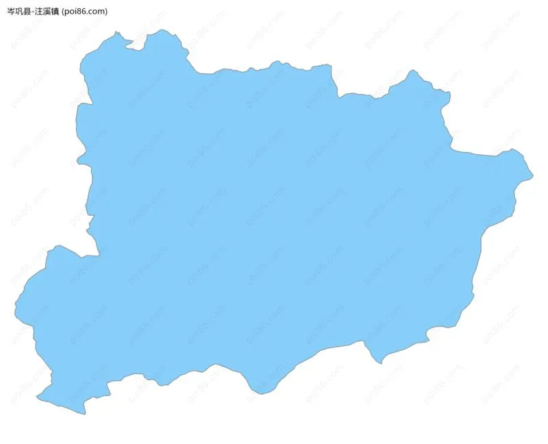 注溪镇边界地图