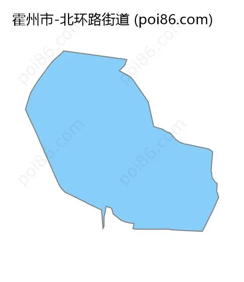 北环路街道边界地图