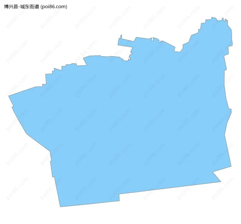 城东街道边界地图