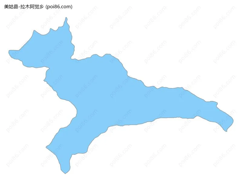 拉木阿觉乡边界地图
