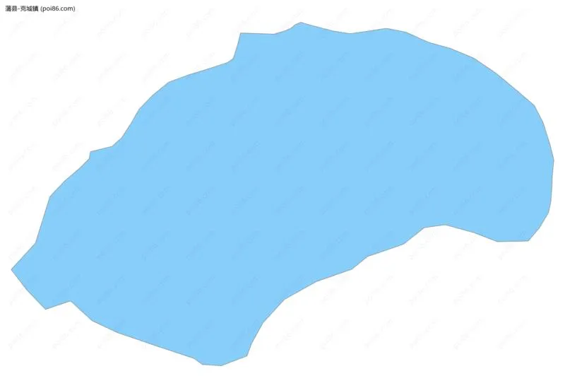 克城镇边界地图