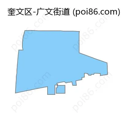 广文街道边界地图