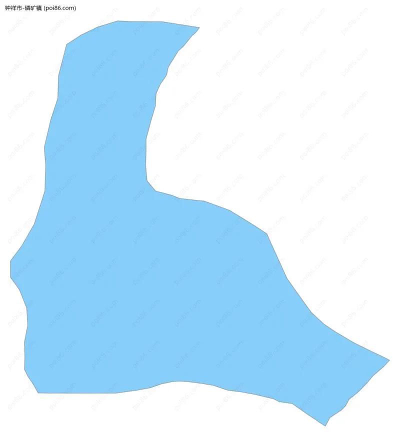 磷矿镇边界地图