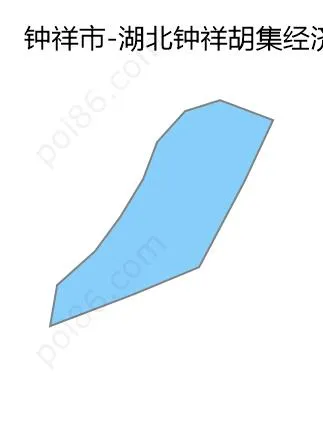 湖北钟祥胡集经济技术开发区边界地图