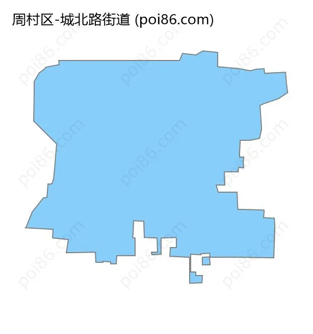 城北路街道边界地图