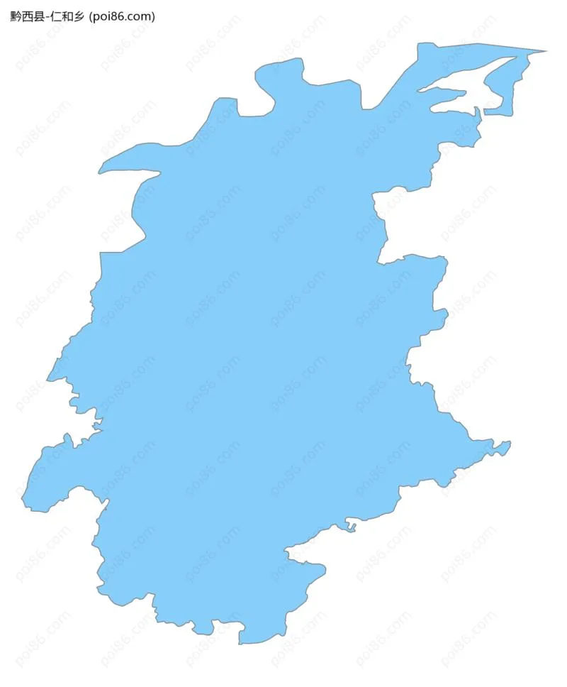 仁和乡边界地图