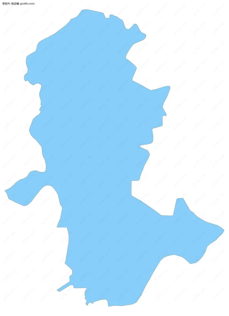 吴店镇边界地图