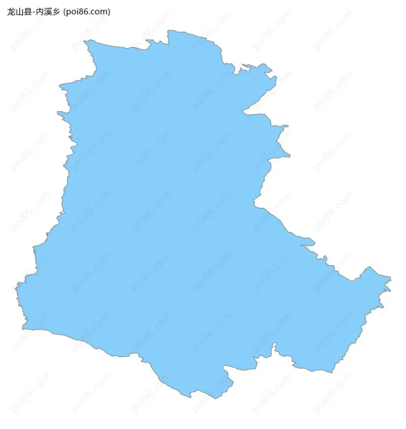 内溪乡边界地图