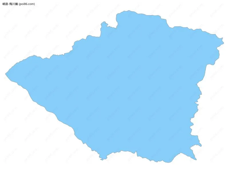 梅川镇边界地图