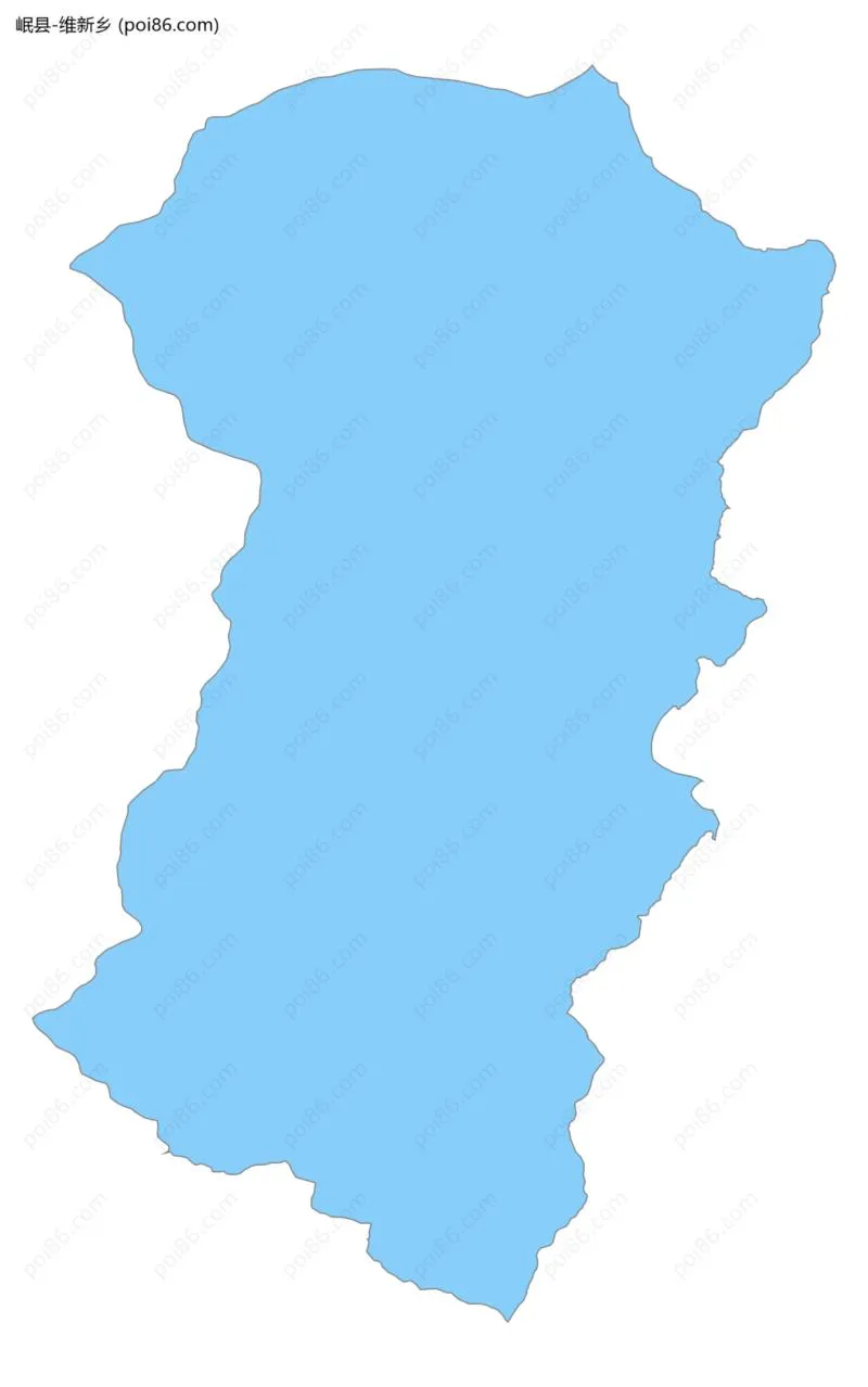 维新乡边界地图