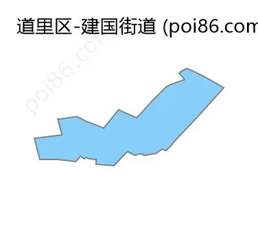 建国街道边界地图