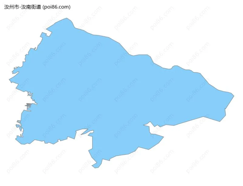 汝南街道边界地图