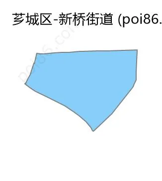 新桥街道边界地图