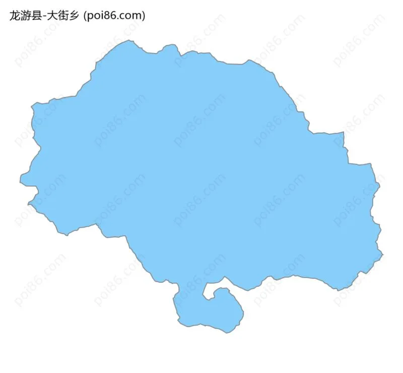 大街乡边界地图