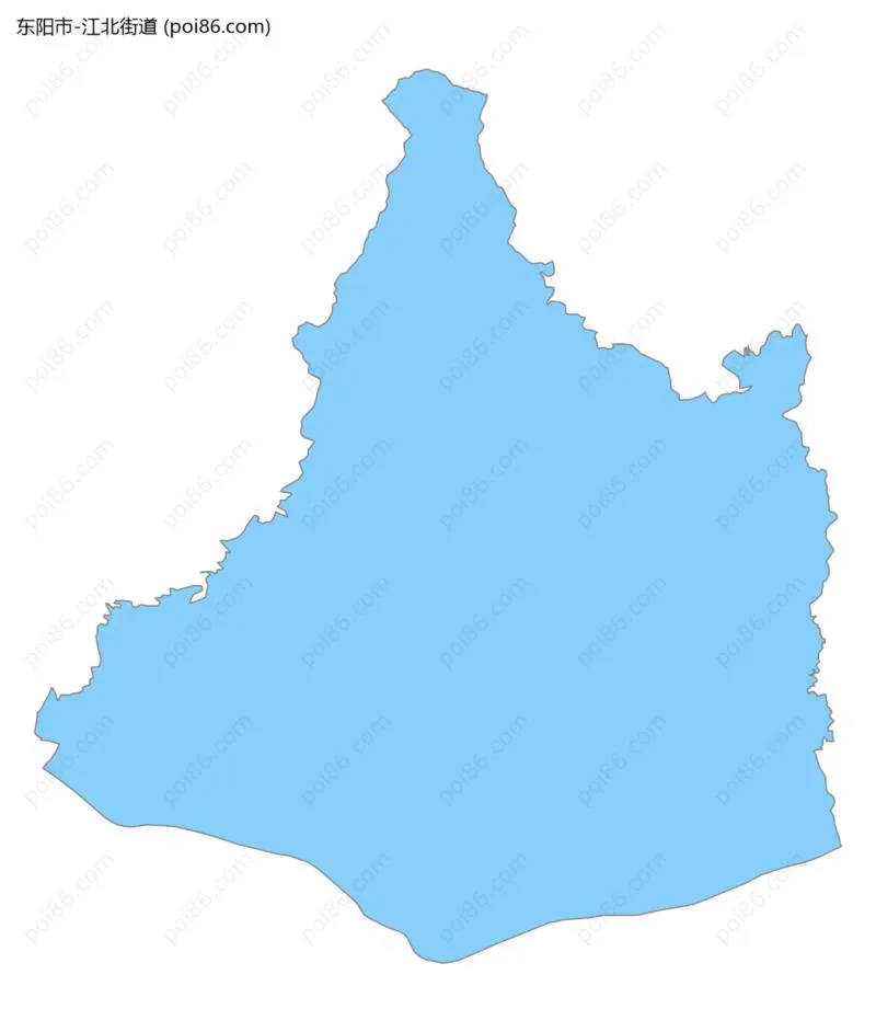 江北街道边界地图