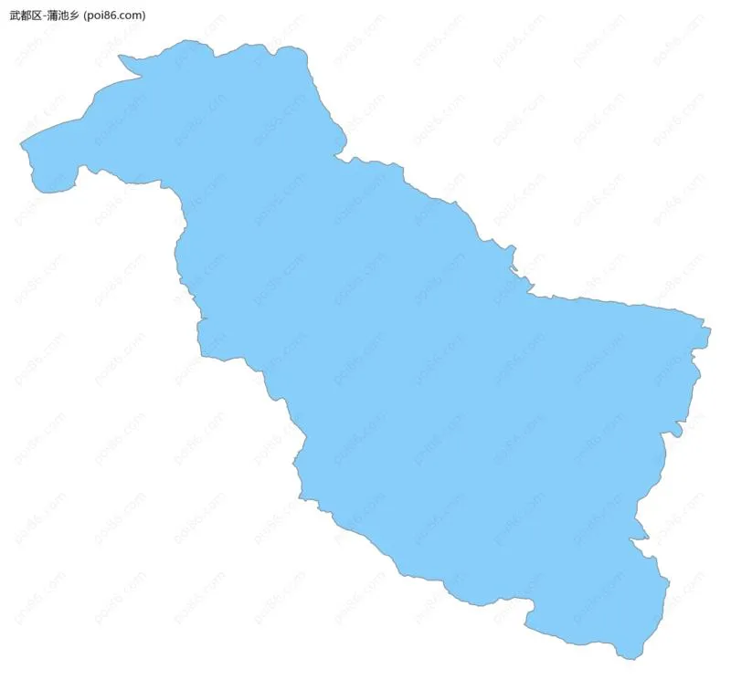 蒲池乡边界地图